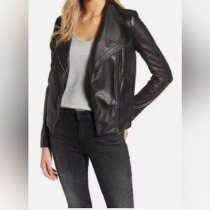 Chelsea28 | Leather Moto Jacket | XS Black
